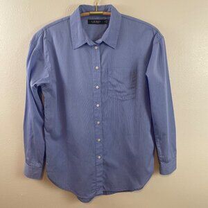 Lauren Ralph Lauren Black Label Stripe Shirt Size Medium